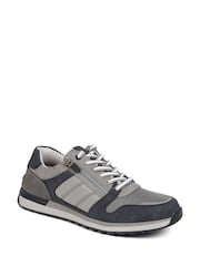 Pavers Grey Pavers Lace-Up Trainers - Image 2 of 5