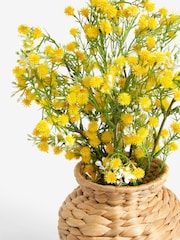 Artificial Floral Arrangment In Woven Vase - Imagen 4 de 4