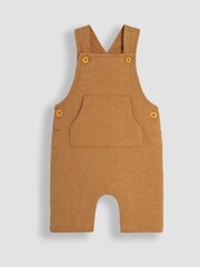 JoJo Maman Bébé Tan Dino Texture Dungarees & Top Set - Image 2 of 6