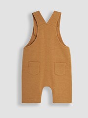JoJo Maman Bébé Tan Dino Texture Dungarees & Top Set - Image 3 of 6