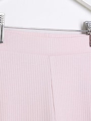 River Island dekleta 100% Cotton Rib Kickflare hlače 2 komplet - Slika 3 iz 4