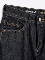 River Island Blue Straight Fit Boys Denim 100% Cotton Jeans - Image 3 of 4