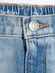 River Island Blue Boys Denim Graffiti Cargo 100% Cotton Jeans - Image 3 of 4