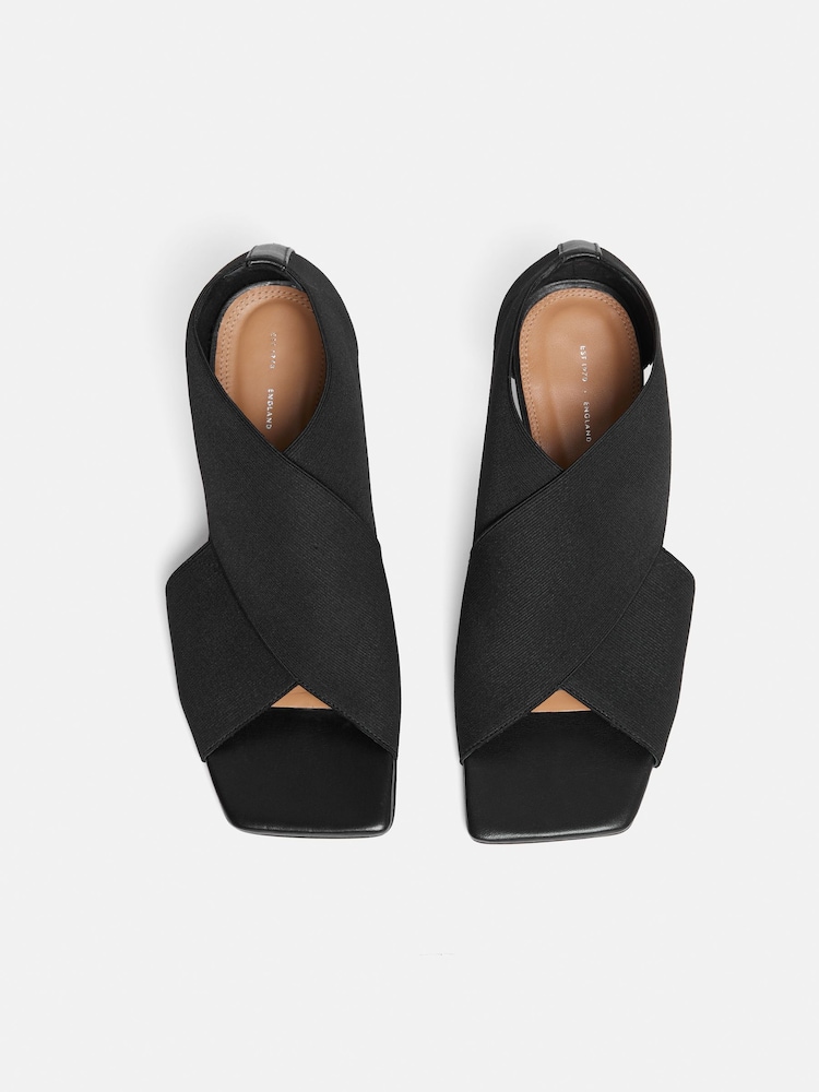 Jigsaw Black Heeled Daisy Sandals - Image 2 of 5
