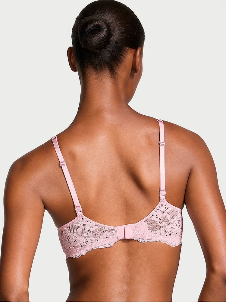 Victoria's Secret Chalk Rose Pink Unlined Balcony Twinkle Strap Bra - Image 2 of 3
