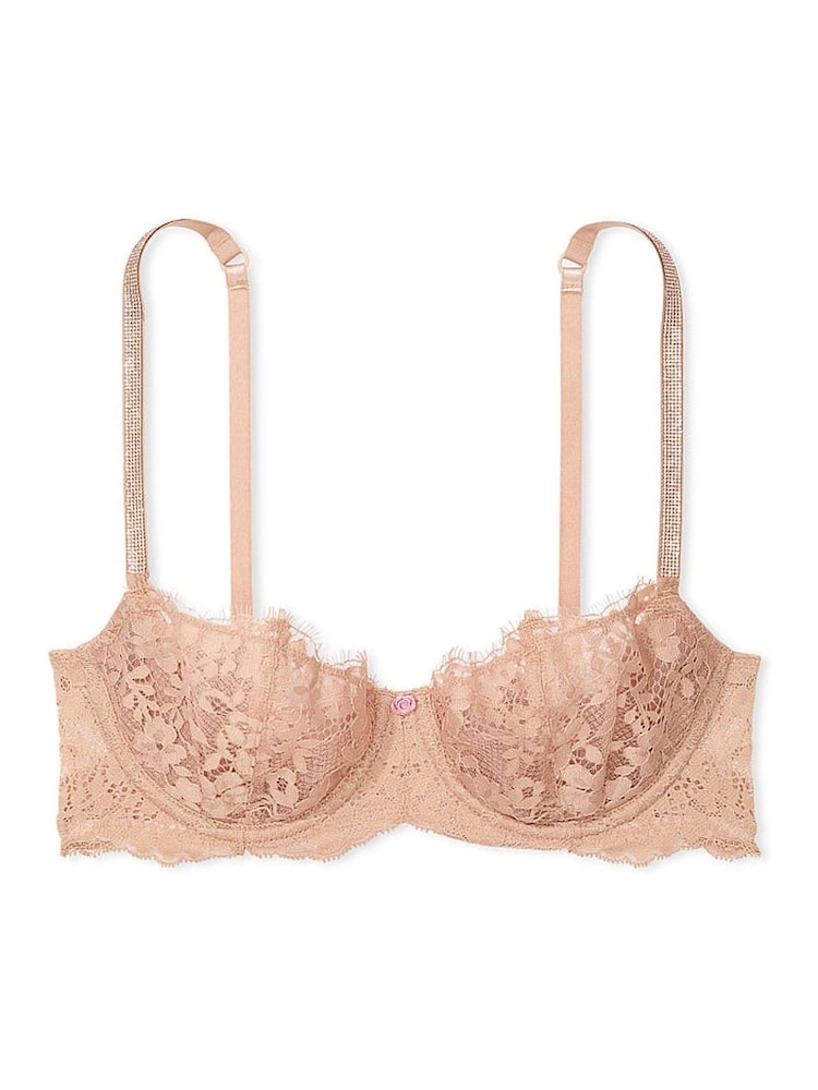 Victoria's Secret Praline Nude Unlined Balcony Twinkle Strap Bra - Image 3 of 3