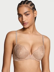 Victoria's Secret Praline Nude Push Up Twinkle Strap Bra - Image 1 of 3