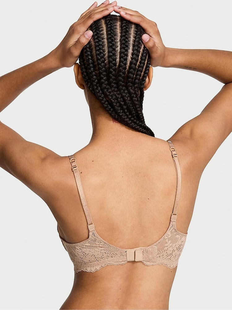Victoria's Secret Praline Nude Push Up Twinkle Strap Bra - Image 2 of 3