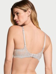 Victoria's Secret Silver Pearl Grey Push Up Twinkle Strap Bra - Image 2 of 3