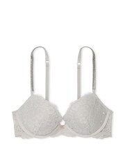 Victoria's Secret Silver Pearl Grey Push Up Twinkle Strap Bra - Image 3 of 3