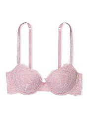 Victoria's Secret Chalk Rose Pink Lightly Lined Demi Twinkle Strap Bra - Image 1 of 4