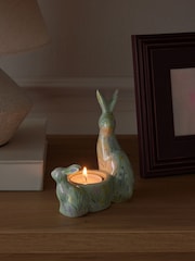 Multi Pastel Floral Bunny Tea Light Candle Holder - Image 2 of 6