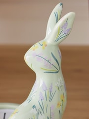 Multi Pastel Floral Bunny Tea Light Candle Holder - Image 3 of 6