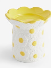 Yellow Floral Daisy Embossed Candle Holder - Image 5 of 5