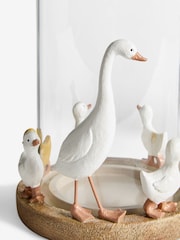 White/Yellow Duck Family Candle Holder Hurricane - Image 5 of 5