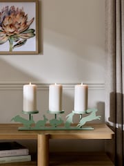 Green Large Hare Candelabra - Image 2 of 6
