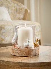 White/Yellow Duck Family Candle Holder Tealight - Image 1 of 6
