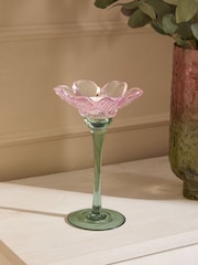 Glass Flower Tea Light Holder - Изображение 1 из 5