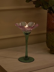 Glass Flower Tea Light Holder - Изображение 2 из 5