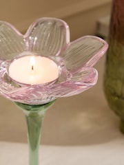 Glass Flower Tea Light Holder - Изображение 3 из 5