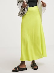 JD Williams Green Satin Slip Skirt - Image 3 of 4