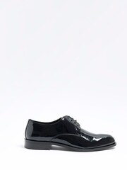 River Island Black Patent Derby Shoes - Image 1 of 5