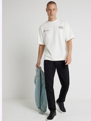 River Island Black Tapered Stretch Jeans - Image 1 of 8