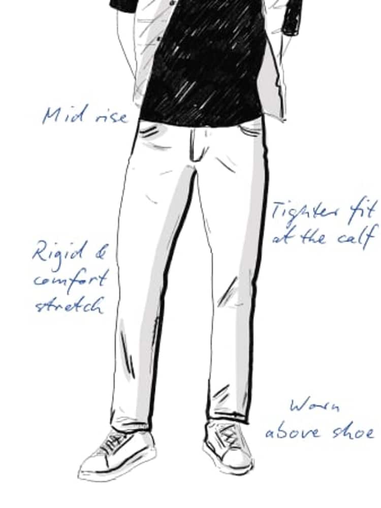 River Island Black Tapered Stretch Jeans - Image 8 of 8