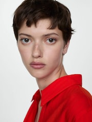 Mango Red Stripe-Patterned Shirt - Image 4 of 6