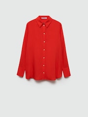 Mango Red Stripe-Patterned Shirt - Image 5 of 6
