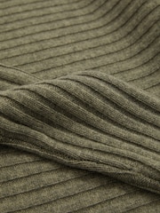 Reiss Sage Nelly Wool-Cashmere Off-The-Shoulder Draped Jumper - Image 5 of 5