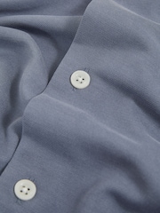 Reiss Airforce Blue Robbie Modal-Blend Shirt - Image 6 of 6