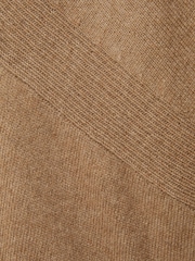 Reiss Camel Alicia Wool Blend Funnel Neck Jumper - Image 5 of 5