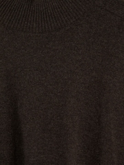 Reiss Chocolate Alicia Wool Blend Funnel Neck Jumper - Image 5 of 5