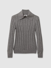 Reiss Winter Ribbed Guler Pulover - Image 2 of 5