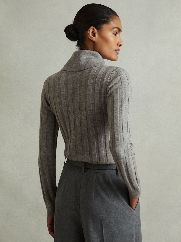 Reiss Winter Ribbed Guler Pulover - Image 5 of 5