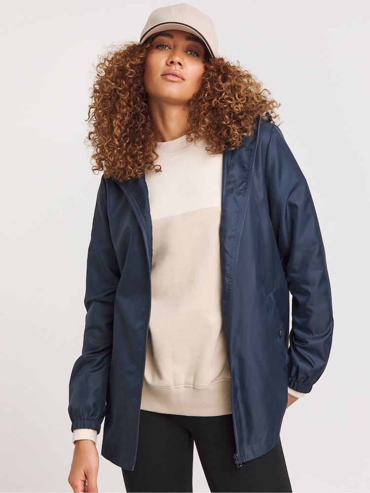 JD Williams Navy Blue Packaway Jacket - Image 1 of 4