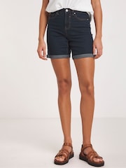 JD Williams Blue 24/7 Mid Denim Shorts - Image 3 of 4