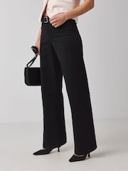 Negro azabache - JD Williams 24/7 Wide Leg Jeans - Imagen 1 de 4