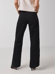 Negro azabache - JD Williams 24/7 Wide Leg Jeans - Imagen 3 de 4