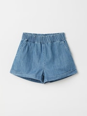 Polarn O. Pyret Organic Denim Chambray Shorts - Bild 1 von 1