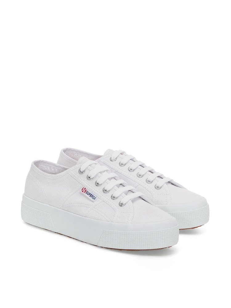 Superga 2740 Platform White Trainers - Image 1 of 3