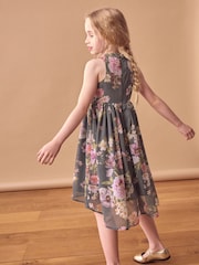 Grey Embellished Occasion Dress (3-16yrs) - Image 2 of 7