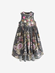 Grey Embellished Occasion Dress (3-16yrs) - Image 4 of 7