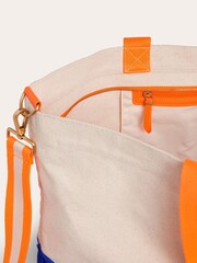 Boden White 100% Cotton Canvas Weekender Tote Bag - Image 3 of 4