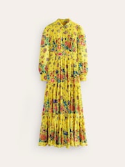 Boden Yellow Occasion Maxi Shirt Dress - Image 6 of 6