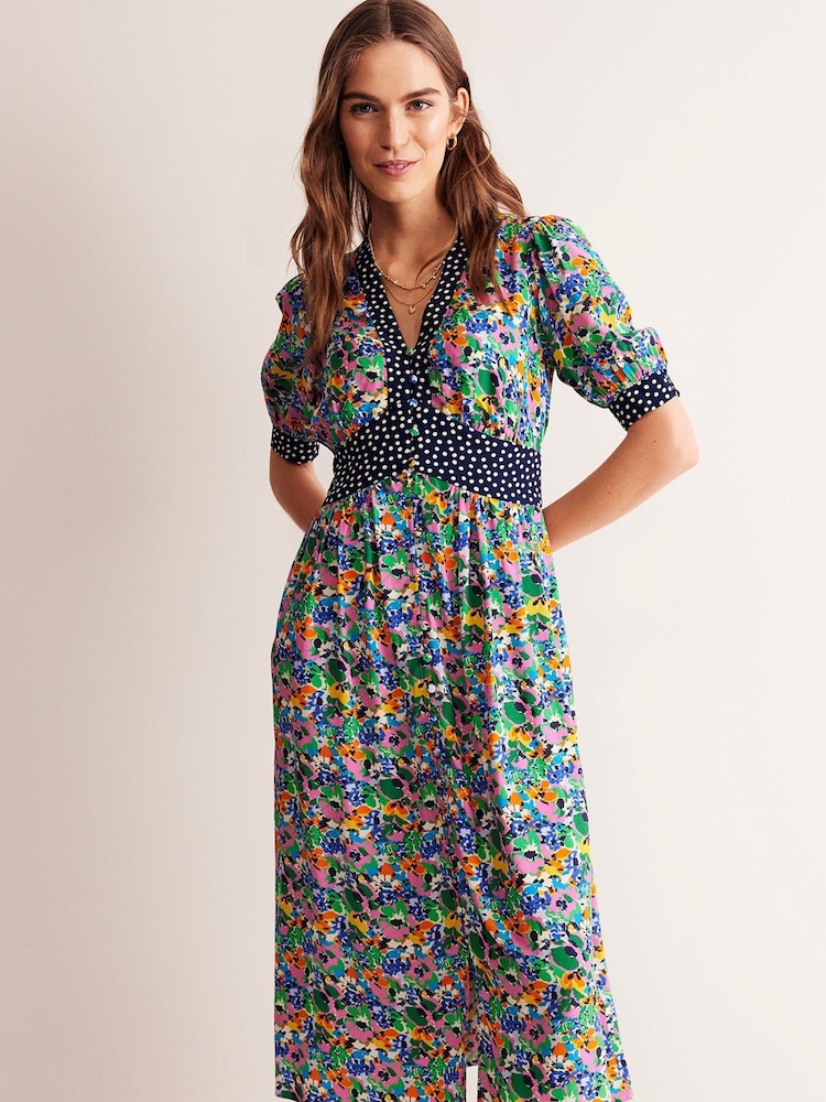 Boden Blue Elsa Midi Tea Dress - Image 1 of 5
