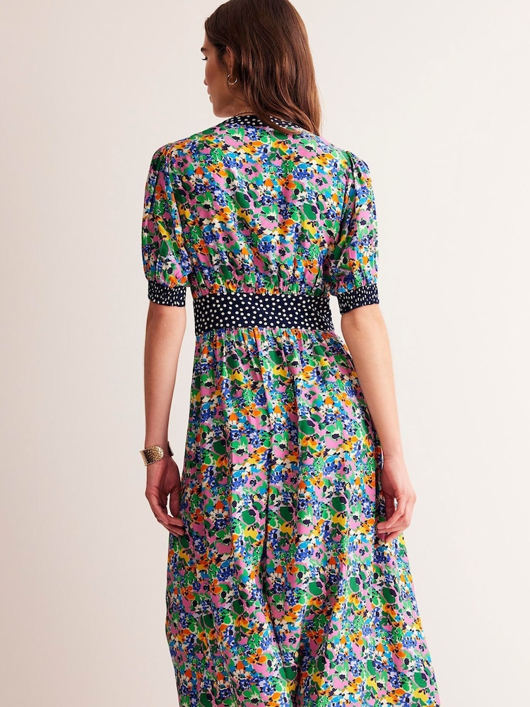 Boden Blue Elsa Midi Tea Dress - Image 2 of 5