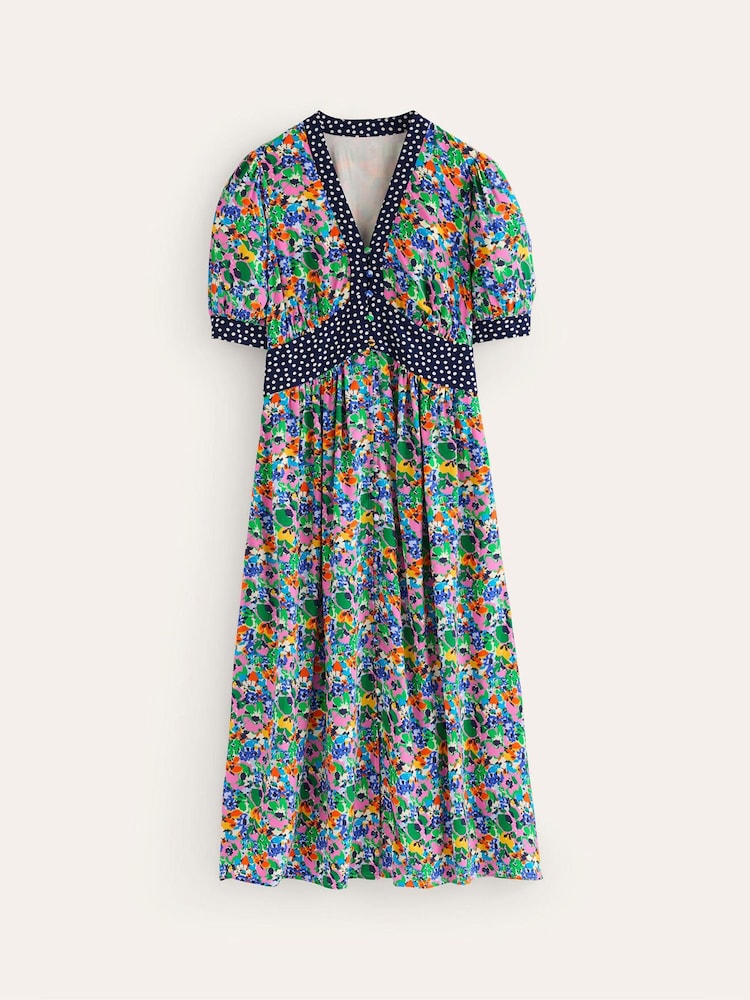 Boden Blue Elsa Midi Tea Dress - Image 5 of 5