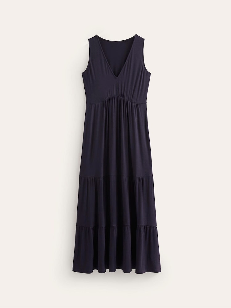 Boden Blue Sylvia Jersey Maxi Tier Dress - Image 2 of 2